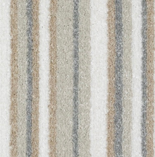 Banquet striped stair runner in Lemongrass